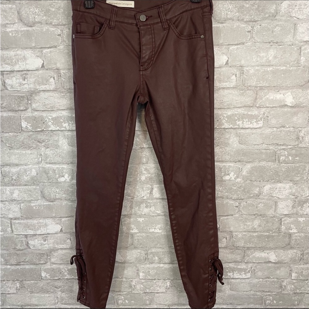Anthropologie Pilcro and The Letterpress Faux Leather Pants